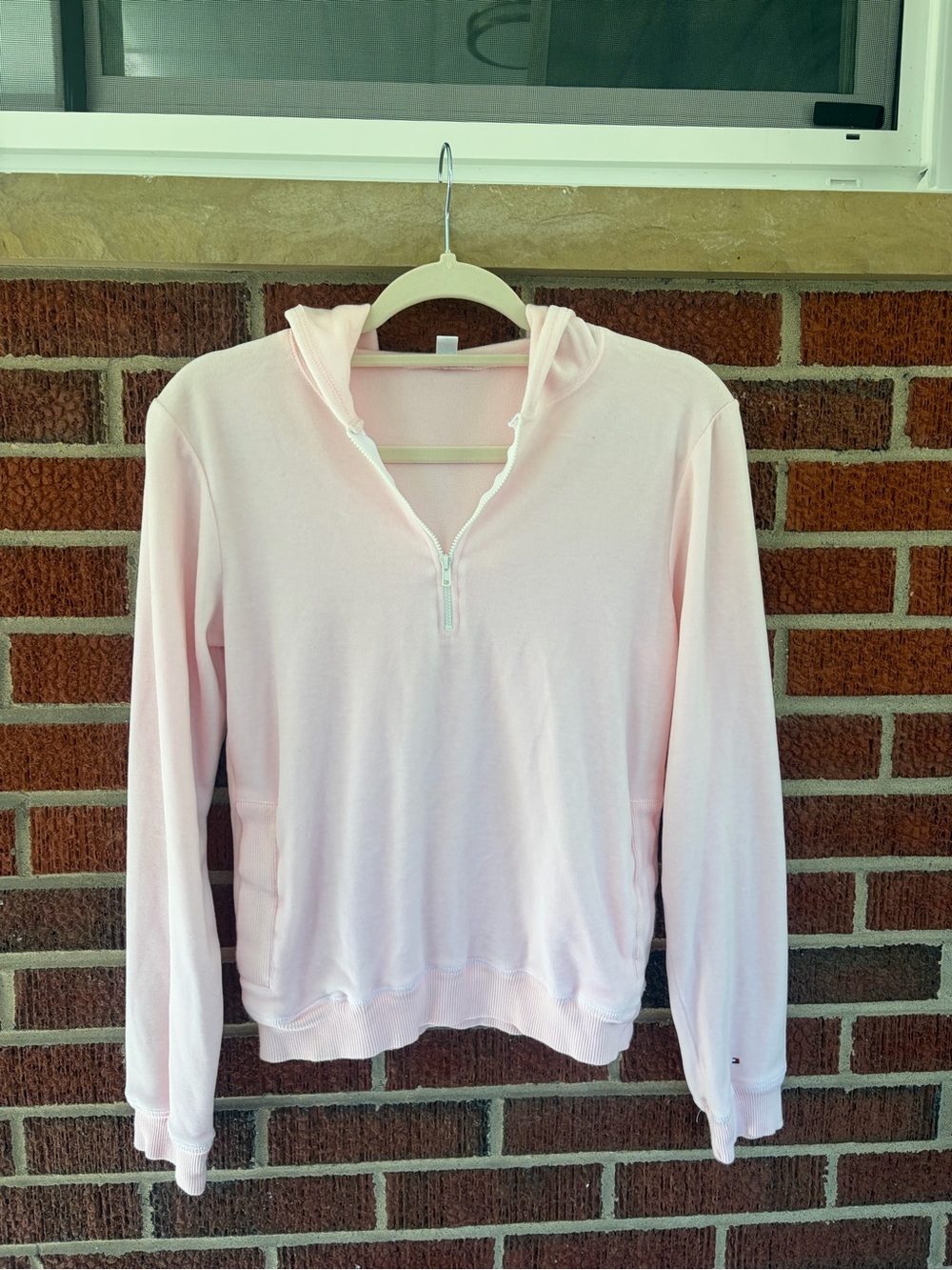 Tommy Hilfiger Light Pink Half-Zip Hoodie